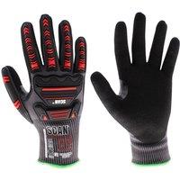 Scan Nitrile Palm Impact Cut D Gloves | Size: XL