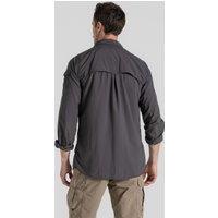Craghoppers Men's 'Nosilife Adventure' Long Sleeve Insect Repellent Shirt in Mid Grey | Size: 3XL