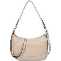 House of Leather Women's Womens Real Leather Handbag Hobo Style Shoulder Bag Daphne Taupe | Size: Medium