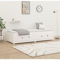 Day Bed White 80x200 cm Solid Wood Pine