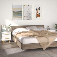 Berkfield Home Bed Cabinets 2 pcs White 40x35x47.5 cm