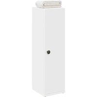 Berkfield Home Bathroom Cabinet with Roll Holder White 20.5x22x72 cm