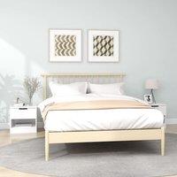 Berkfield Home Bedside Cabinets 2 pcs White Engineered Wood
