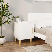Berkfield Home Bedside Cabinet White Engineered Wood