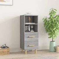 Berkfield Home Sideboard Grey Sonoma 34.5x34x90 cm Engineered Wood