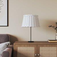 Lamp Shade White ?45x28 cm Wicker