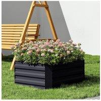 Galvanized Steel Rectangular Elevated Garden Bed Planter Box - 2x3.3 FT/3.3x3.3 FT/3.3x4 FT Outdoor Easy Setup Raised Bed