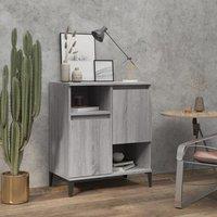 Berkfield Home Sideboard Grey Sonoma 60x35x70 cm Engineered Wood | Size: 60 x 35 x 70 cm