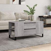 Berkfield Home Coffee Table Grey Sonoma 102x44.5x50 cm Engineered Wood
