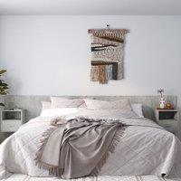 Berkfield Home Bed Headboard with Cabinets Concrete Grey Engineered Wood