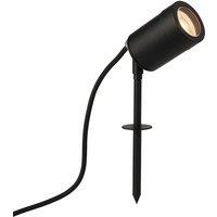 Netlighting Odyssey Outdoor Spike Satin Black Paint & Clear Glass IP65