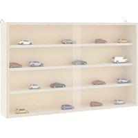 Berkfield Home Wall Display Cabinet with Doors 60x8.5x37 cm in Brown