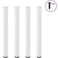 Berkfield Home Coffee Table Legs 4 pcs White 110-112 cm Steel