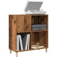 Berkfield Home Record Cabinet Old Wood 84.5x38x89 cm Engineered Wood in Brown