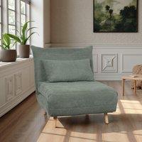 Home Source Single Clic Clac Sofa Bed Sleeper Couch Upholstered Living Furniture in Green