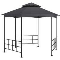 Berkfield Home Gazebo with Sidewalls 3.1x2.7 m Anthracite in Black