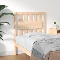 Bed Headboard 80.5x4x100 cm Solid Wood Pine