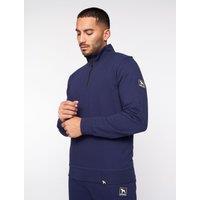 One True Saxon Men's Dexon Zip Hoodie in Navy | Size: XL