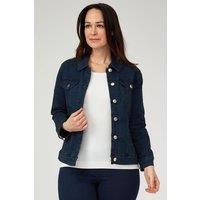 Penny Plain Women's Denim Jacket in Blue | Size: 14-16