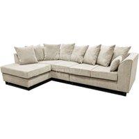 Casper Chenille Large 5 Seater L Shaped Corner Sofa Left Hand Facing