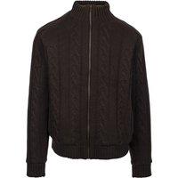 Trespass Men's Dipton Knitted Jacket in Dark Grey | Size: Small