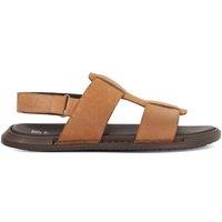Dune London Men's 'Izan' Leather Sandals in Tan | Size: 9