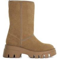 Dune London Women's 'Podski' Suede Ankle Boots in Taupe | Size: 8