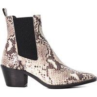 Dune London Women's 'Pexas' Leather Western Boots in Natural | Size: 3