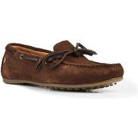Moretta Women's Sofia Suede Moccasins in Brown | Size: 7