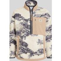 Craghoppers Women's Grange Borg Half-Zip Printedd Insulating Active Fleece in White | Size: 8