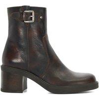 Dune London Women's 'Parlowe' Leather Ankle Boots in Brown | Size: 3