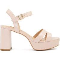 Dune London Women's 'Molten' Leather Sandals in Nude | Size: 8