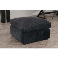 Snugg Furniture UK Limited Milo Jumbo Cord Fabric Footstool in Black