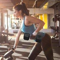 HOMCOM 20KG Single Rubber Hex Dumbbell Portable Hand Weights Dumbbell Gym in Black | Size: Standard