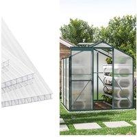 18Pcs Clear Polycarbonate Sheets for Greenhouse Covering