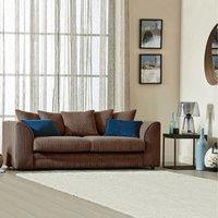 Snugg Furniture UK Limited Milo Jumbo Cord 3 Seater Sofa in Brown