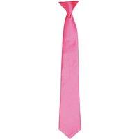 Premier Men's Colours Satin Clip Tie in Fuchsia