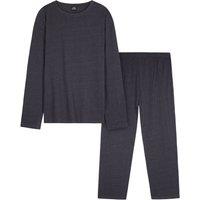 CityComfort Men's Jersey Cotton Pyjama Set in Navy | Size: 2XL