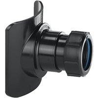 McAlpine BOSSCONN110-BL Mechanical Soil Pipe Boss Connector in Black
