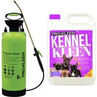 ProKleen 8L Pump Pressure Sprayer & Kennel Disinfectant 5 Fragrances Available in Lavender
