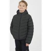 Brave Soul Boy's Hooded Puffer Jacket in Khaki | Size: 7-8 Years