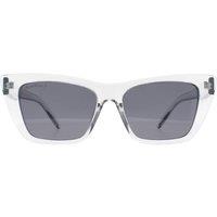 montana Women's Cat Eye Shiny Grey Smoke Polarized MP64
