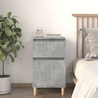 Berkfield Home Bedside Cabinet Concrete Grey 40x35x70 cm | Size: 40 x 35 x 70 cm