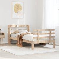 Berkfield Home Bed Frame with Headboard without Mattress 100x200 cm in Brown
