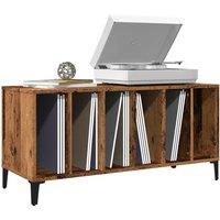 Berkfield Home Record Cabinet Old Wood 100x38x48 cm Engineered Wood in Brown | Size: 100 x 38 x 48 cm