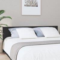 Berkfield Home Bed Headboard Black 200x1.5x80 cm Engineered Wood