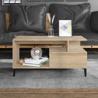 Coffee Table Sonoma Oak 90x49x45 cm Engineered Wood
