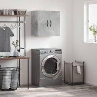 Berkfield Home Wall Cabinet Concrete Grey 60x31x60 cm Engineered Wood | Size: 60 x 31 x 60 cm