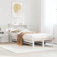 Berkfield Home Bed Frame without Mattress White 90x190 cm Single Solid Wood Pine
