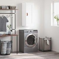 Berkfield Home Wall Mounted Cabinet White 34.5x34x90 cm Engineered Wood